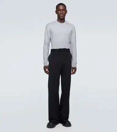 Bottega Veneta Intrecciato leather and cashmere sweater | Thumbnail 6
