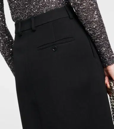 Balenciaga Side-slit wool twill maxi skirt | Thumbnail 6 Balenciaga Side-slit wool twill maxi skirt | Thumbnail 6