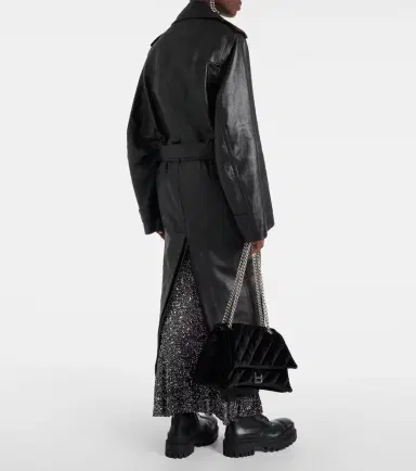 Balenciaga Cocoon leather trench coat | Thumbnail 4 Balenciaga Cocoon leather trench coat | Thumbnail 4