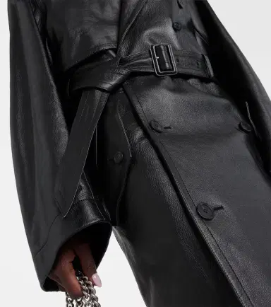 Balenciaga Cocoon leather trench coat | Thumbnail 5 Balenciaga Cocoon leather trench coat | Thumbnail 5