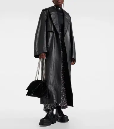 Balenciaga Cocoon leather trench coat | Thumbnail 7 Balenciaga Cocoon leather trench coat | Thumbnail 7