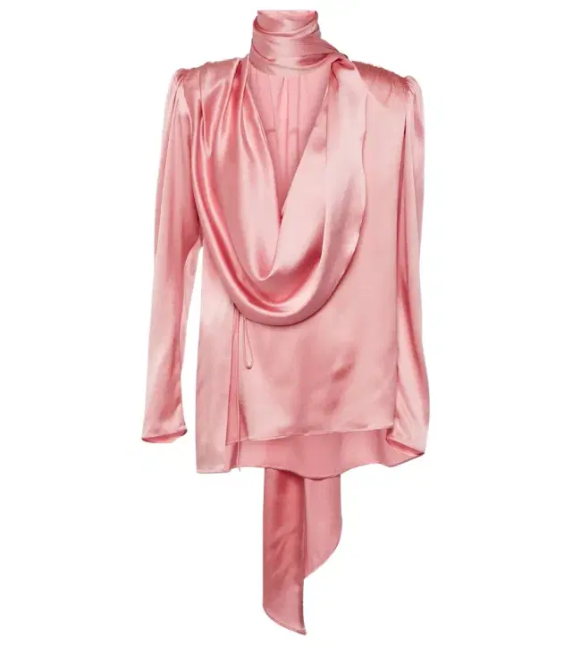 Magda Butrym Draped silk-blend blouse