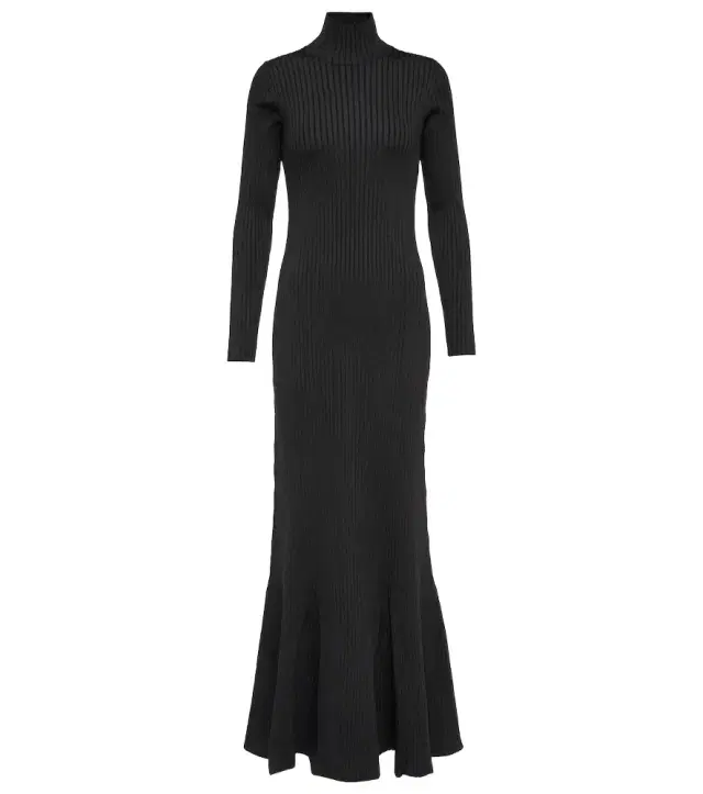 Silk-blend maxi dress