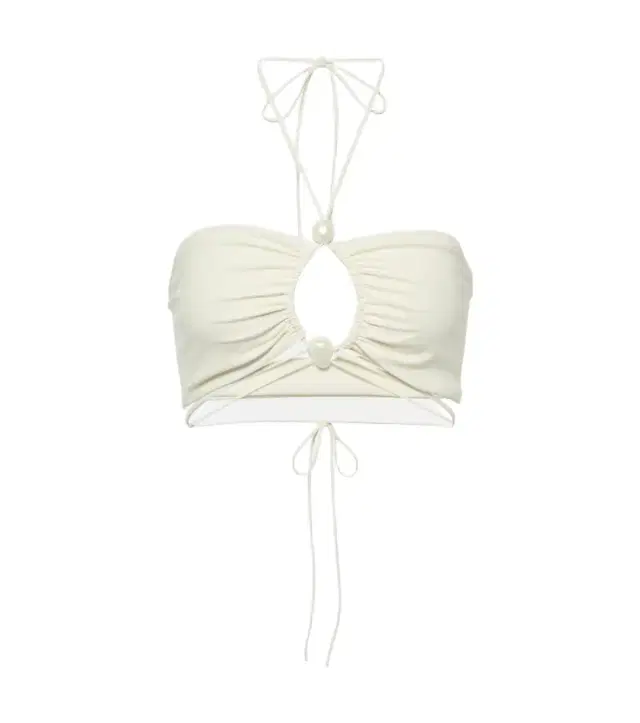Magda Butrym Beaded bandeau bikini top