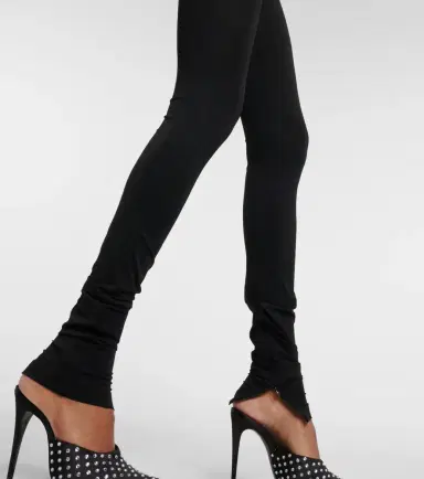 Magda Butrym Floral-appliqué jersey leggings | Thumbnail 5