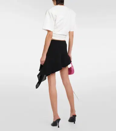 Magda Butrym Gathered cotton jersey top | Thumbnail 2
