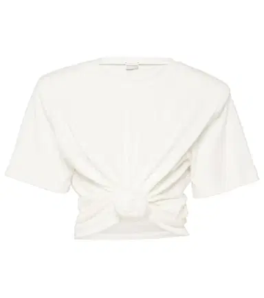 Magda Butrym Gathered cotton jersey top | Thumbnail 1