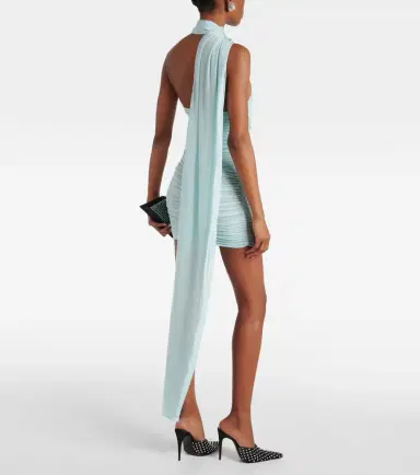 Magda Butrym Scarf-detail ruched jersey minidress | Thumbnail 3