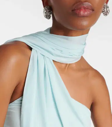 Magda Butrym Scarf-detail ruched jersey minidress | Thumbnail 5