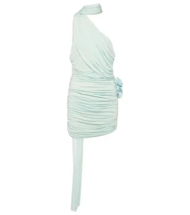 Magda Butrym Scarf-detail ruched jersey minidress