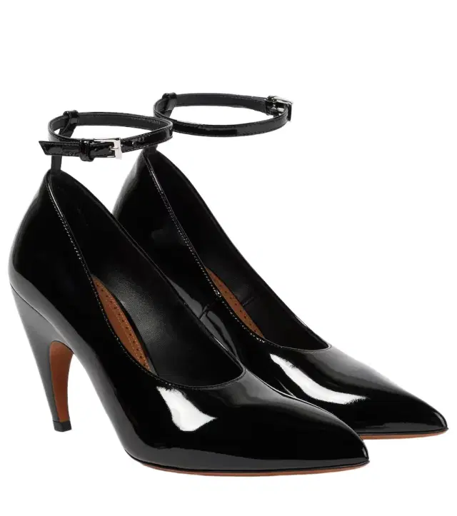 Alaia Alaïa Shark patent leather pumps