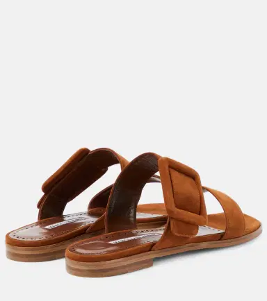 Manolo Blahnik Titubaflat suede sandals | Thumbnail 5