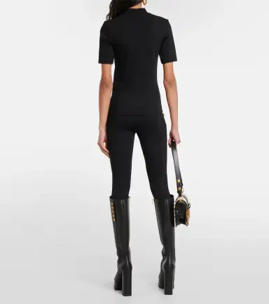 Balmain Embellished jersey T-shirt | Thumbnail 2