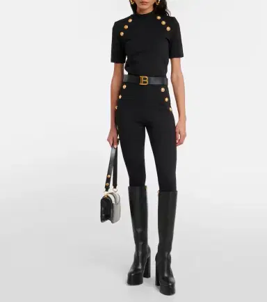 Balmain Embellished jersey T-shirt | Thumbnail 3