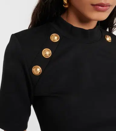 Balmain Embellished jersey T-shirt | Thumbnail 5