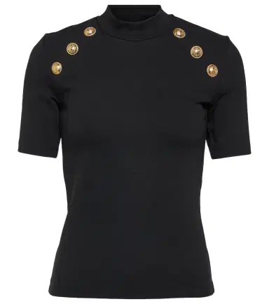 Balmain Embellished jersey T-shirt | Thumbnail 1