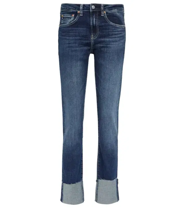 AG Jeans Girlfriend mid-rise slim jeans