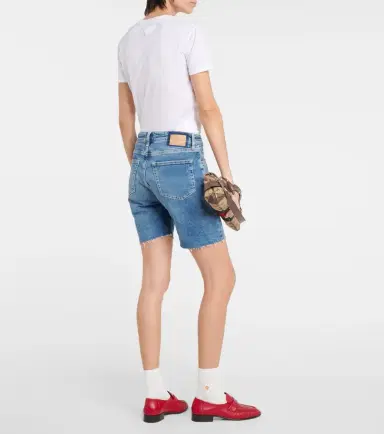 AG Jeans High-rise denim shorts | Thumbnail 4