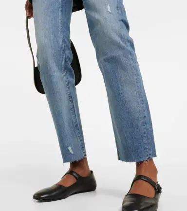AG Jeans Girlfriend mid-rise straight jeans | Thumbnail 3
