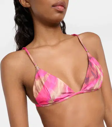 Bananhot Emi printed triangle bikini top | Thumbnail 3