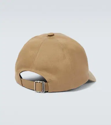 Saint Laurent Logo cotton and linen gabardine baseball cap | Thumbnail 2