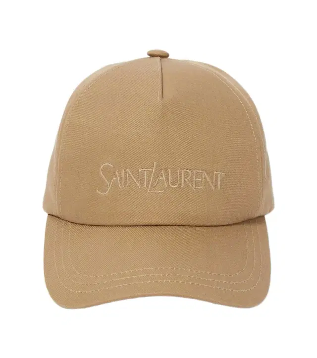 Saint Laurent Logo cotton and linen gabardine baseball cap