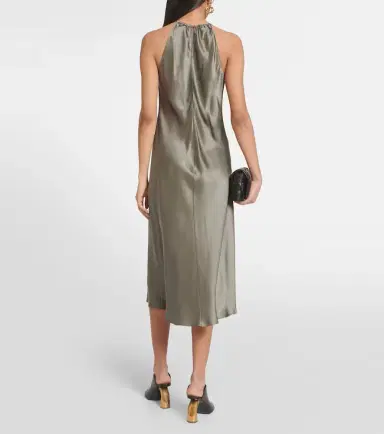 Nili Lotan Eglantine halterneck silk midi dress | Thumbnail 5
