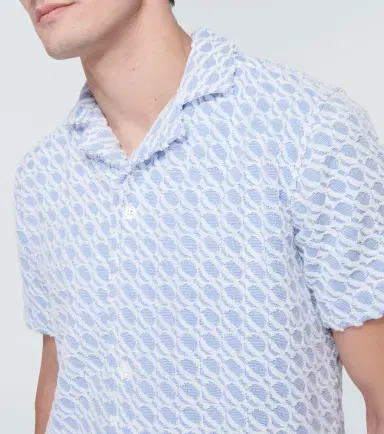 Orlebar Brown Howell cotton terry bowling shirt | Thumbnail 3