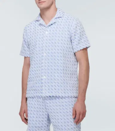 Orlebar Brown Howell cotton terry bowling shirt | Thumbnail 4