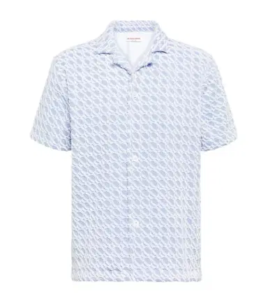 Orlebar Brown Howell cotton terry bowling shirt | Thumbnail 1