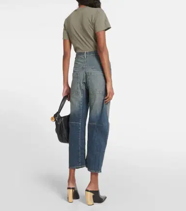 Nili Lotan Shon high-rise barrel-leg jeans | Thumbnail 4