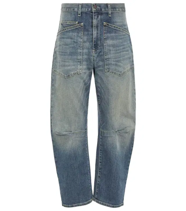 Nili Lotan Shon high-rise barrel-leg jeans