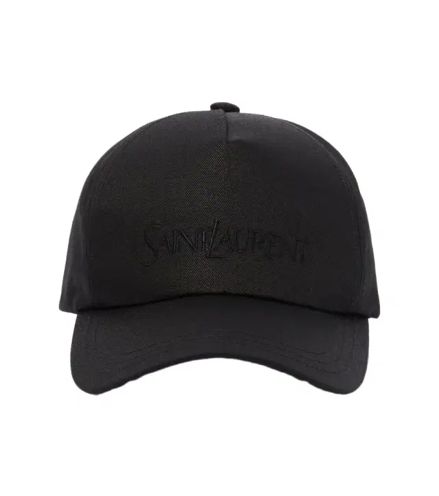 Saint Laurent Logo gabardine baseball cap