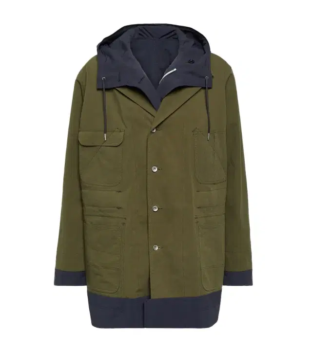 Sacai Reversible cotton-blend ripstop coat