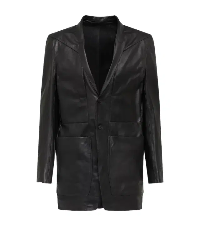 Rick Owens Lido single-breasted leather blazer
