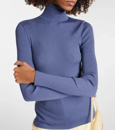 Wolford Ribbed-knit virgin wool turtleneck top | Thumbnail 4