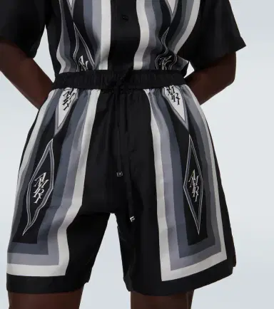 Amiri Diamond silk shorts | Thumbnail 4