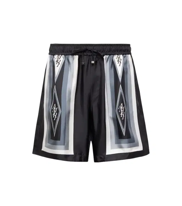 Amiri Diamond silk shorts
