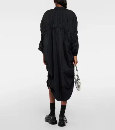 Noir Kei Ninomiya Draped cotton midi dress | Thumbnail 2