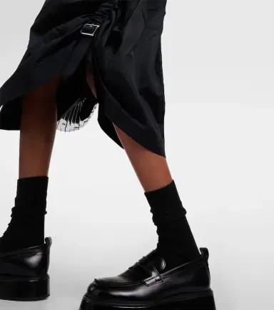 Noir Kei Ninomiya Draped cotton midi dress | Thumbnail 3