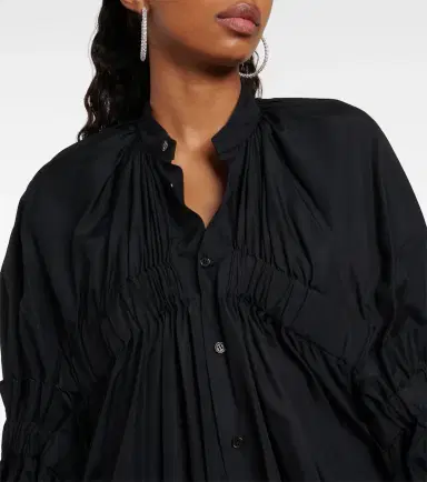 Noir Kei Ninomiya Draped cotton midi dress | Thumbnail 4