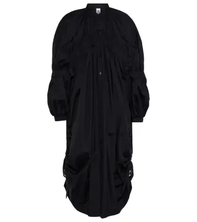 Noir Kei Ninomiya Draped cotton midi dress | Thumbnail 1