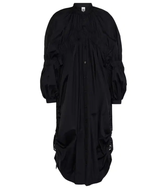 Noir Kei Ninomiya Draped cotton midi dress