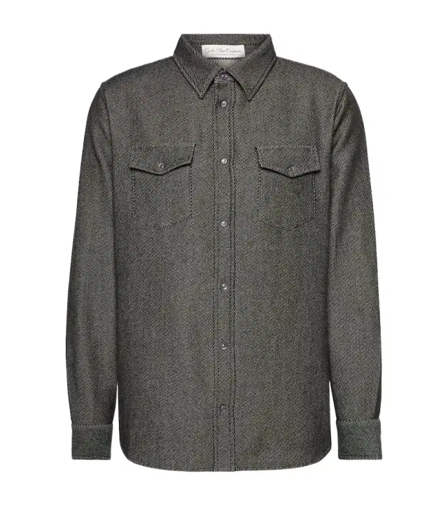 God’s True Cashmere Cashmere and cotton twill shirt