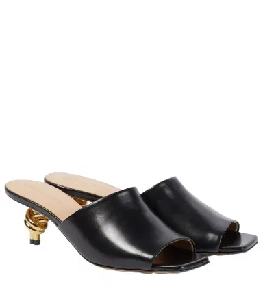 Bottega Veneta Knot 45 leather mules | Thumbnail 1