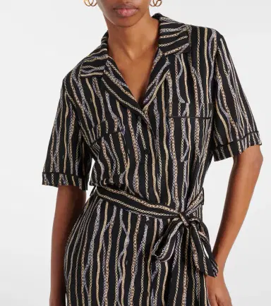 Chloe Chloé Printed silk sablé shirt dress | Thumbnail 2