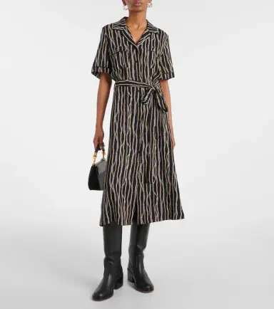 Chloe Chloé Printed silk sablé shirt dress | Thumbnail 5