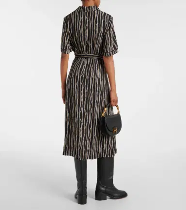 Chloe Chloé Printed silk sablé shirt dress | Thumbnail 6
