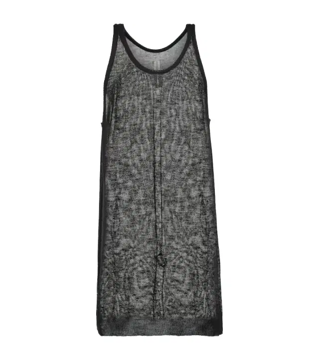 Rick Owens Maglia virgin wool tank top