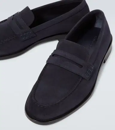 Manolo Blahnik Perry suede penny loafers | Thumbnail 5